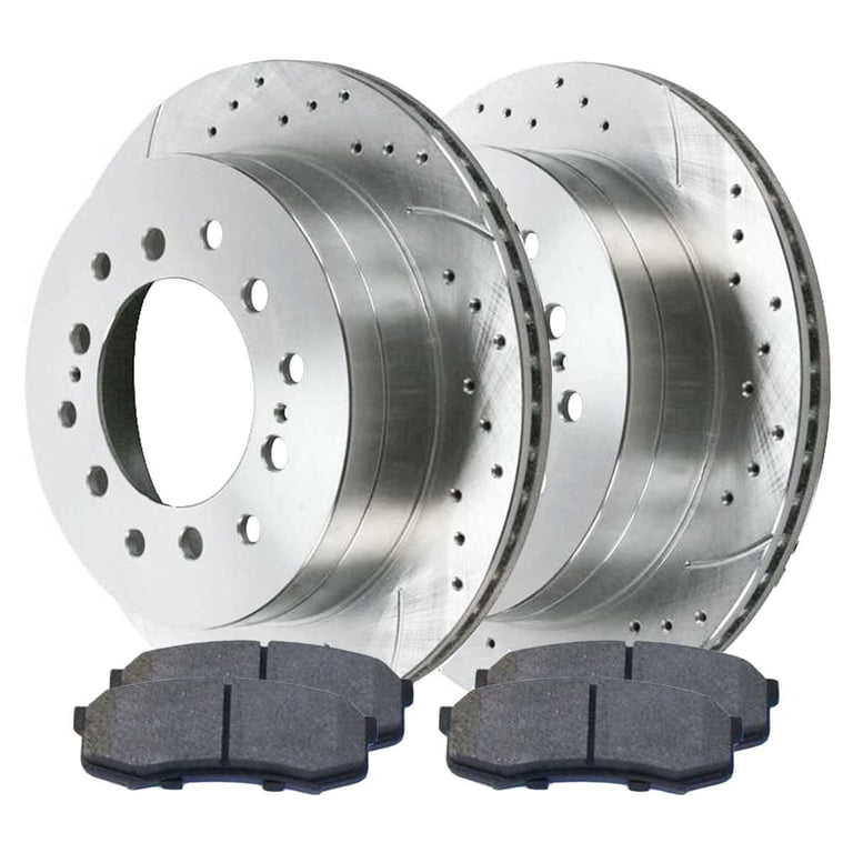 Complete Rear Brake Kit For Toyota 4Runner, FJ Cruiser, Sequoia, GX470 - Rotors & Ceramic Pads 12 thumbnail image
