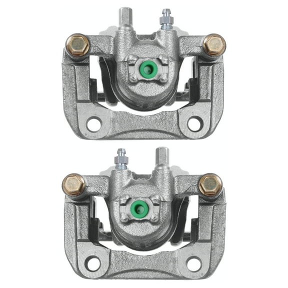 AutoShack Rear New Brake Calipers Assembly with Bracket Set of 2 Driver and Passenger Side Replacement for 2007-2015 2016 Honda CR-V 2012-2015 Crosstour 2013-2018 Acura RDX 2.4L 3.5L V6 4WD AWD FWD