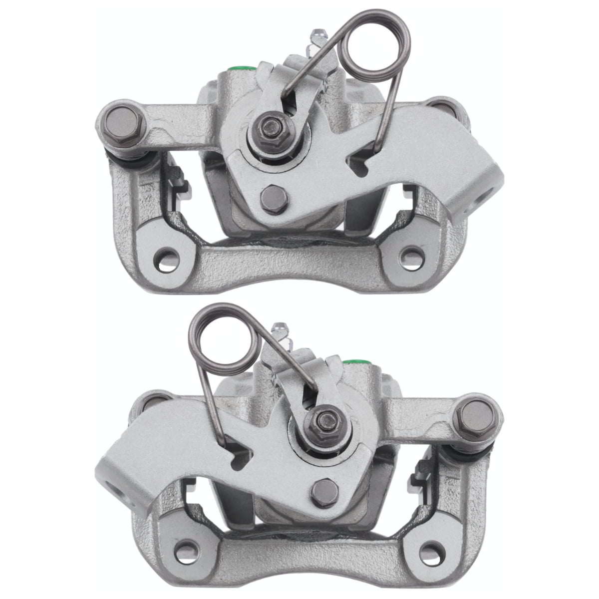 AutoShack Rear Brake Calipers Set of Assembly with Bracket Replacement ...