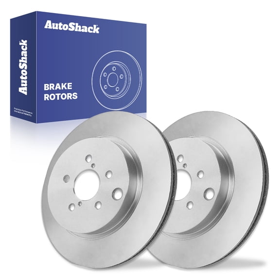 AutoShack Rear Brake Rotors for Subaru, Forester 2014-2018, AWD H4 2.0L - 10.94" (278 mm), 5-Lug