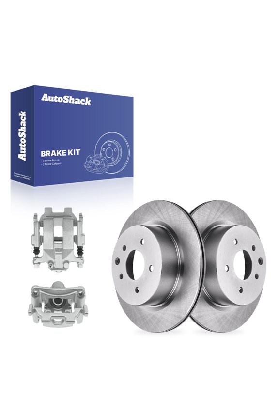 Rear Brake Rotors & Calipers for Nissan, Maxima 2009-2014, 2016-2018, FWD V6 3.5L - 12.11" (307.7 mm), 5-Lug