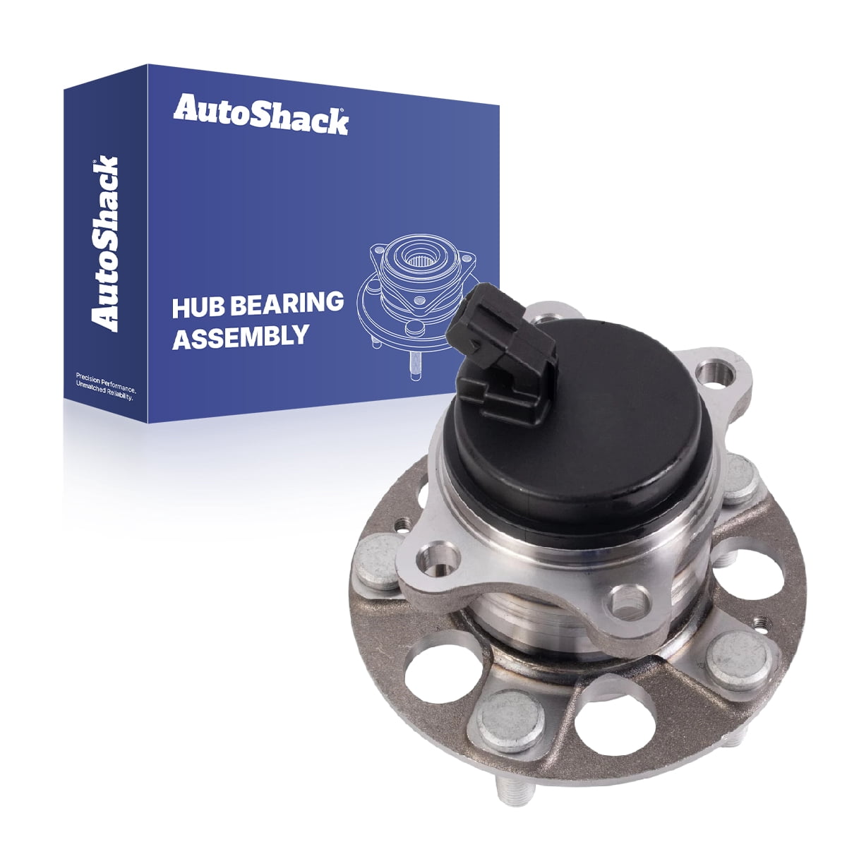 AutoShack Rear Wheel Hub Bearing Assembly - Driver or Passenger Side for Hyundai, Elantra 2017-2020 Kona 2018-2023, FWD L4 1.4L 1.6L 2.0L - 5-Lug, With ABS