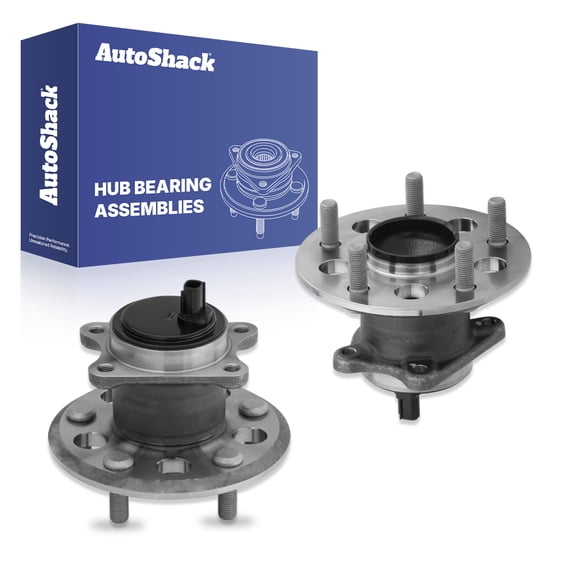 AutoShack Rear Wheel Hub Bearing Assemblies - Driver and Passenger Side for Toyota & Lexus, Camry 2012-2017 ES350 2013-2018 Avalon 2013-2018, FWD L4 2.5L V6 3.5L - 5-Lug, With ABS