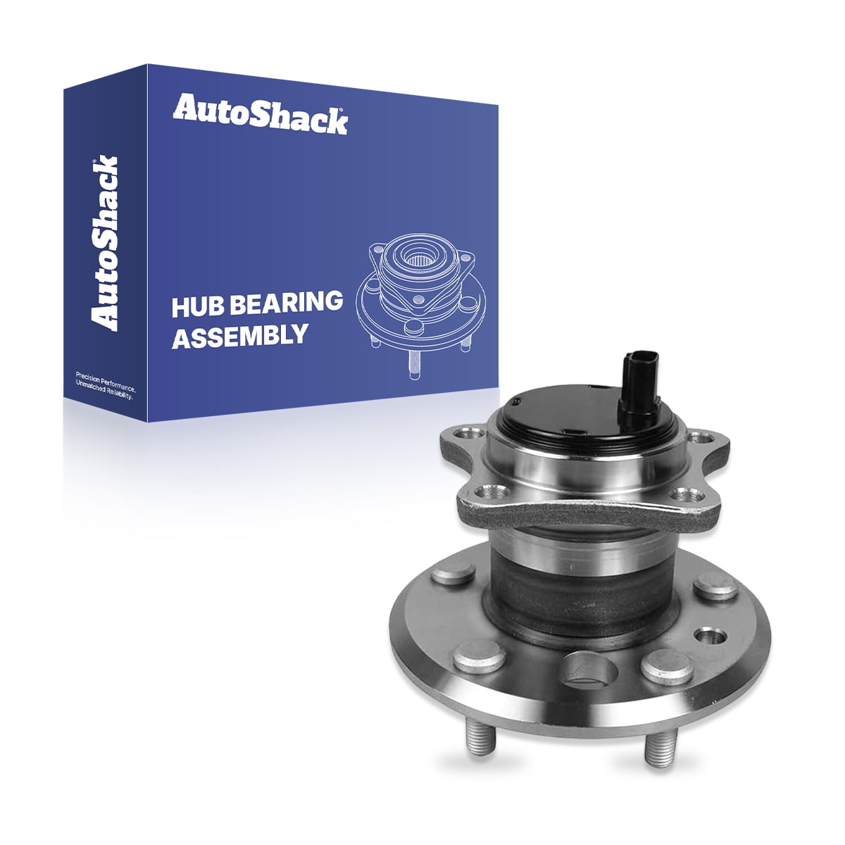 AutoShack Rear Wheel Hub Bearing Assembly - Driver Side for Toyota & Lexus, Camry 2002-2011 Avalon 2005-2012 ES350 2007-2012 Solara 2004-2008, FWD L4 2.4L 2.5L V6 3.0L 3.3L 3.5L - 5-Lug, With ABS