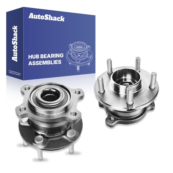 AutoShack Rear Wheel Hub Bearing Assemblies - Driver and Passenger Side for Ford & Lincoln, Escape 2013-2019 MKC 2015-2019, AWD FWD L4 1.5L 1.6L 2.0L 2.3L 2.5L - 5-Lug, Without ABS