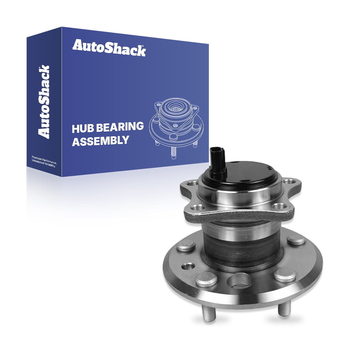 AutoShack Rear Wheel Hub Bearing Assembly - Passenger Side for Toyota & Lexus, Camry 2002-2011 Avalon 2005-2012 ES350 2007-2012 Solara 2004-2008, FWD L4 2.4L 2.5L V6 3.0L 3.3L 3.5L - 5-Lug, With ABS
