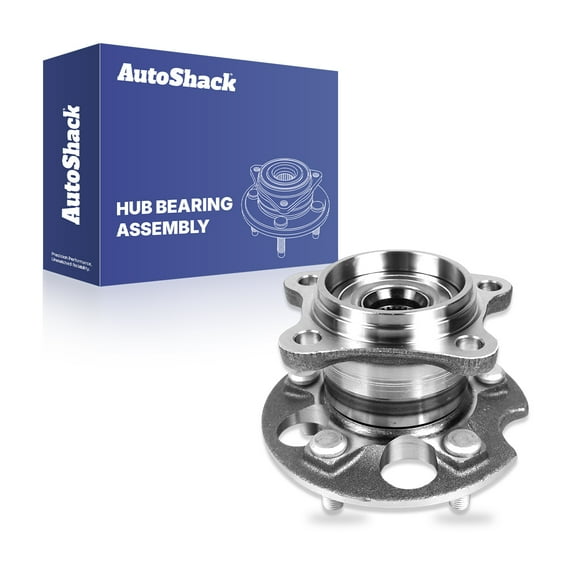 AutoShack Rear Wheel Hub Bearing Assembly - Driver or Passenger Side for Toyota & Lexus, Highlander 2004-2013 Venza 2009-2016 RX350 2007-2009, AWD L4 2.4L 2.7L V6 3.3L 3.5L - 5-Lug, Without ABS
