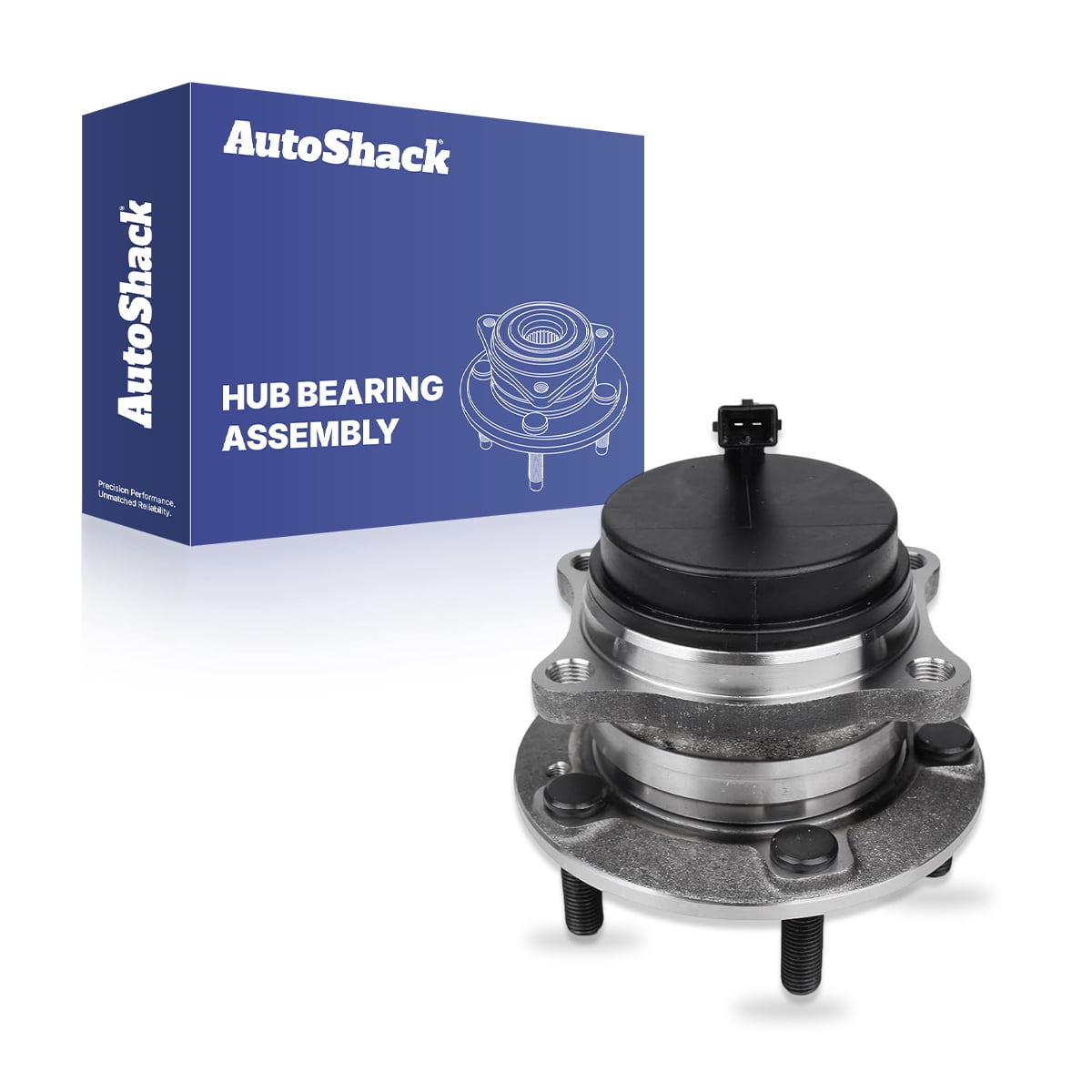 AutoShack Rear Wheel Hub Bearing Assembly - Driver or Passenger Side for Hyundai, Santa Fe Sport 2013-2018 Santa Fe 2007-2018, FWD L4 2.0L 2.4L V6 2.7L 3.3L 3.5L - 5-Lug, With ABS