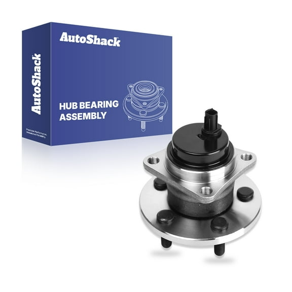 AutoShack Rear Wheel Hub Bearing Assembly - Driver or Passenger Side for Toyota & Pontiac, Corolla 2009-2018 Matrix 2009-2014 Vibe 2009-2010, FWD L4 1.8L 2.4L - 5-Lug, With ABS
