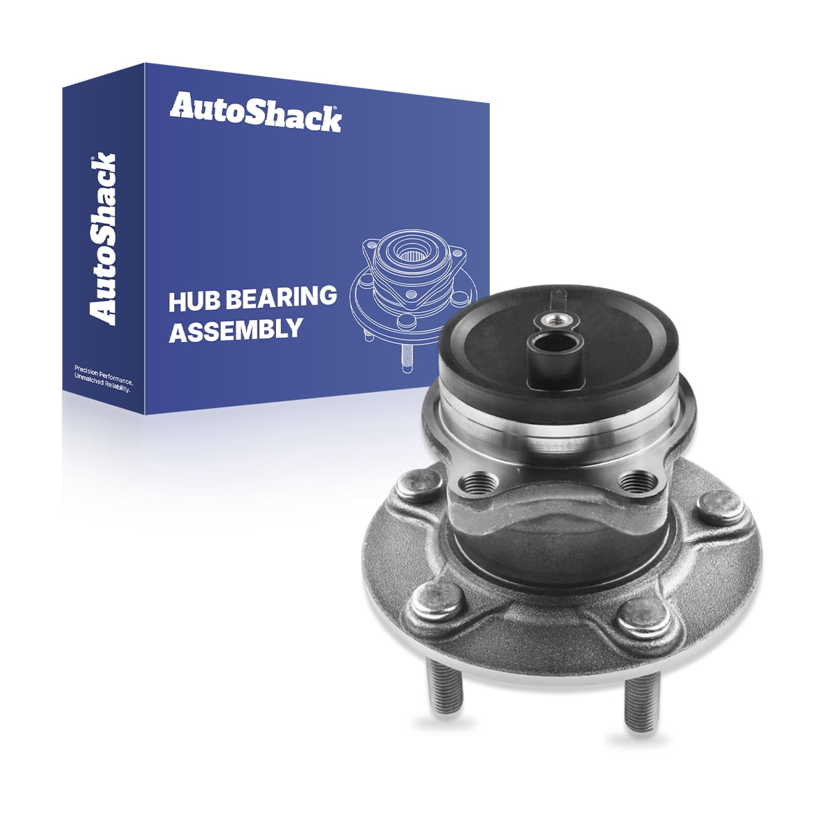 AutoShack Rear Wheel Hub Bearing Assembly - Driver or Passenger Side for Mitsubishi, Outlander Sport 2013-2022 Outlander 2013-2020, FWD L4 2.0L 2.4L V6 3.0L - 5-Lug, With ABS