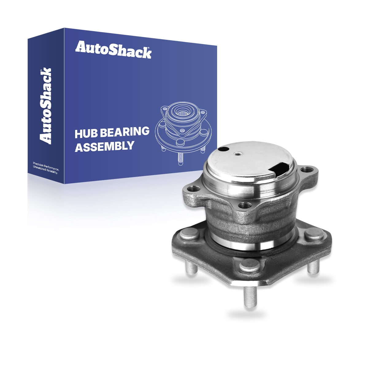 AutoShack Rear Wheel Hub Bearing Assembly - Driver or Passenger Side for Nissan, Sentra 2007-2012, FWD L4 2.0L - 4-Lug, With ABS