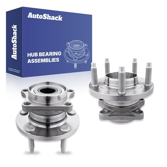 AutoShack Rear Wheel Hub Bearing Assemblies - Driver and Passenger Side for Ford & Lincoln, Edge 2007-2010 MKX 2007-2010, AWD V6 3.5L - 5-Lug, Without ABS