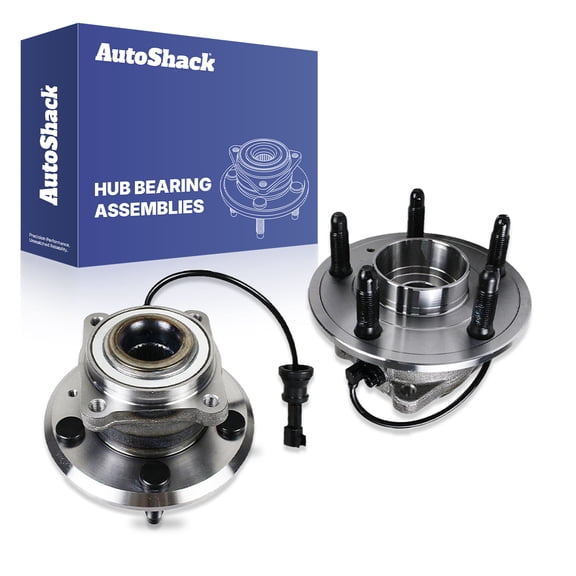 AutoShack Rear Wheel Hub Bearing Assemblies - Driver and Passenger Side for Chevrolet & GMC, Equinox 2010-2017 Terrain 2010-2017, AWD FWD L4 2.4L V6 3.0L 3.6L - 5-Lug, Without ABS