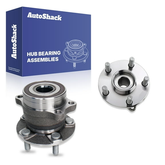 AutoShack Rear Wheel Hub Bearing Assemblies - Driver and Passenger Side for Subaru, Forester 2014-2018 Crosstrek 2016-2021 Impreza 2012-2021 XV Crosstrek 2013-2015, AWD H4 2.0L 2.5L - 5-Lug, With ABS