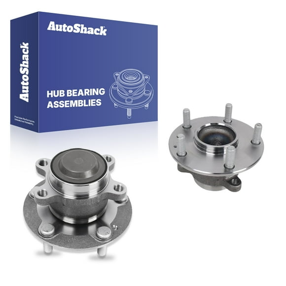 AutoShack Rear Wheel Hub Bearing Assemblies - Driver and Passenger Side for Honda, Civic 2016-2025 Insight 2019-2022, FWD L4 1.5L 2.0L - 5-Lug, Without ABS