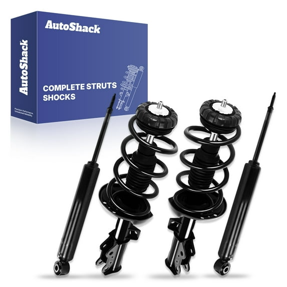 AutoShack Front and Rear Complete Strut & Coil Spring Assemblies & Shock Absorbers - Driver and Passenger Side for Cadillac, SRX 2010-2016, AWD FWD V6 2.8L 3.0L 3.6L