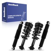 AutoShack Front and Rear Complete Strut & Coil Spring Assemblies & Shock Absorbers - Driver and Passenger Side for Chevrolet, Silverado 1500 2014-2018, RWD V6 4.3L V8 5.3L 6.2L