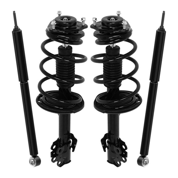 AutoShack Front Complete Strut & Coil Spring Rear Shock Absorbers | Replacement for 2015-2020 Toyota Sienna | 4-PC