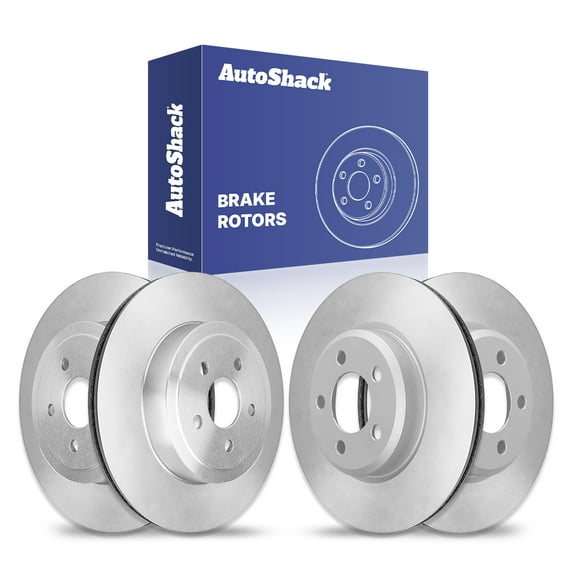 AutoShack Front & Rear Brake Rotors for Dodge, Charger 2007-2010, 2012-2014, 2022-2023 Challenger 2012-2014, 2016, 2018-2019, 2021-2022, RWD AWD V6 2.7L 3.5L 3.6L V8 5.7L 6.2L 6.4L