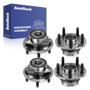 AutoShack Front & Rear Hub Bearing Assemblies for Chevrolet & Buick, Malibu 2013-2015 Impala 2014-2017, 2020 LaCrosse 2010-2016, AWD FWD L4 2.0L 2.4L 2.5L V6 3.0L 3.6L - With ABS, 5-Lug