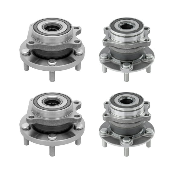 AutoShack Front & Rear Wheel Hub Bearing Assemblies with ABS | Replacement for 2015-2020 Subaru Outback 2015-2019 Subaru WRX | 4-PC