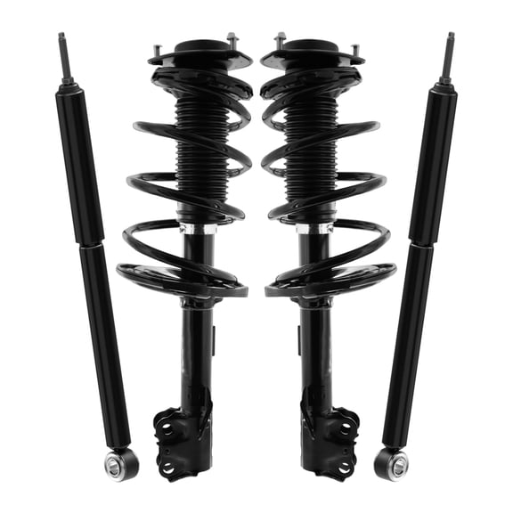 AutoShack Front Complete Strut & Coil Spring Rear Shock Absorbers | Replacement for 2015-2020 Toyota Sienna | 4-PC
