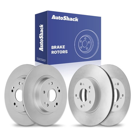 AutoShack Front & Rear Brake Rotors for Honda, Accord 2013-2017 HR-V 2016-2022, FWD AWD L4 1.8L 2.4L V6 3.5L