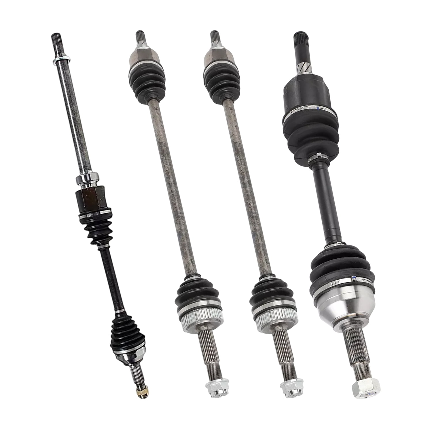 AutoShack Front & Rear CV Axle Shaft Assemblies for Nissan, Rogue 2008-2013 Rogue Select 2014-2015, AWD L4 2.5L