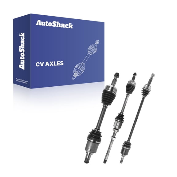 AutoShack Front & Rear CV Axle Shaft Assemblies for Toyota, RAV4 2013-2018, AWD L4 2.5L