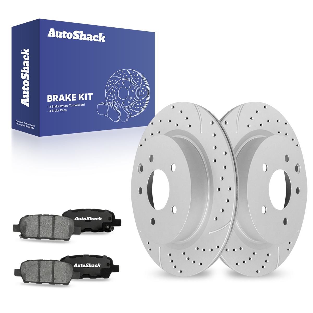 Front Drilled & Slotted Brake Rotors & Ceramic Pads Kit For Nissan Maxima 3.5L V6 2009-2020