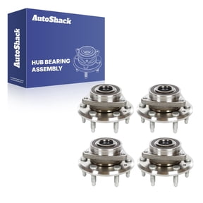 AutoShack Front & Rear Hub Bearing Assemblies for Chevrolet, GMC & Buick, Traverse 2009-2017 Acadia 2007-2016 Enclave 2008-2017 Acadia Limited 2017, AWD FWD V6 3.6L - With ABS, 6-Lug