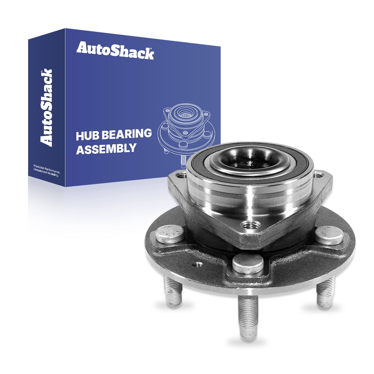 AutoShack Front or Rear Wheel Hub Bearing Assembly - Driver or Passenger Side for Chevrolet, Camaro 2010-2015, RWD V6 3.6L V8 6.2L - 5-Lug, With ABS