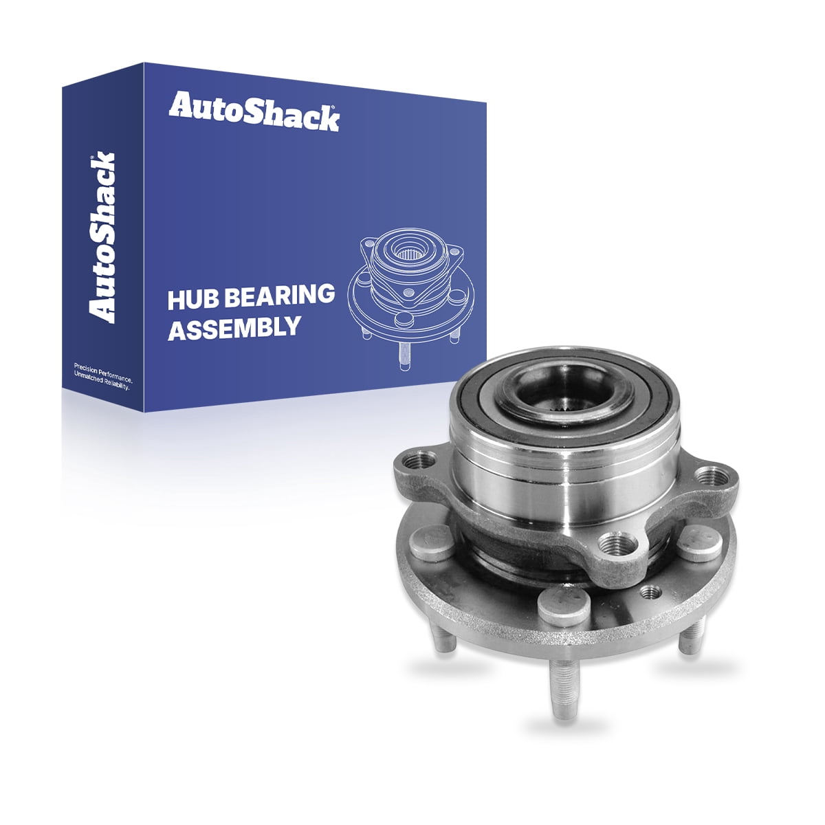 AutoShack Front or Rear Wheel Hub Bearing Assembly - Driver or Passenger Side for Ford, Explorer 2011-2019 Police Interceptor Utility 2013-2019, AWD FWD L4 2.0L 2.3L V6 3.5L 3.7L - 5-Lug, With ABS