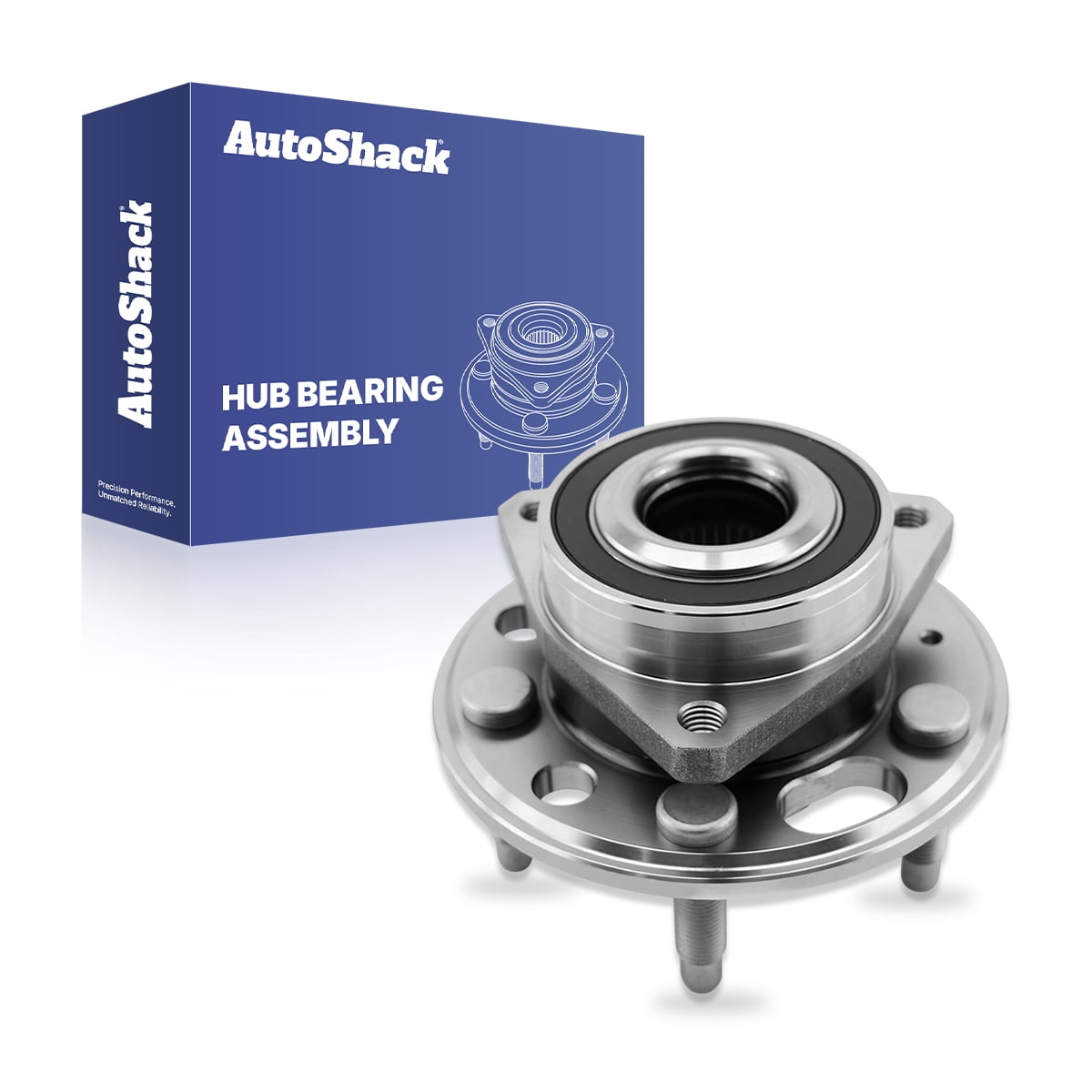 AutoShack Front or Rear Wheel Hub Bearing Assembly - Driver or Passenger Side for Chevrolet & GMC, Equinox 2010-2017 Terrain 2010-2017, AWD FWD L4 2.4L V6 3.0L 3.6L - 5-Lug, With ABS