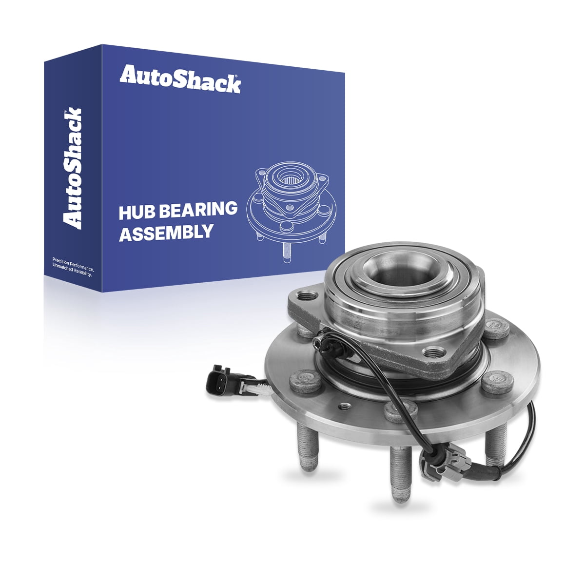 AutoShack Front or Rear Wheel Hub Bearing Assembly - Driver or Passenger Side for Chevrolet & GMC, Silverado 1500 2014-2018 Sierra 1500 2014-2018, 4WD V6 4.3L V8 5.3L 6.2L - 6-Lug, With ABS