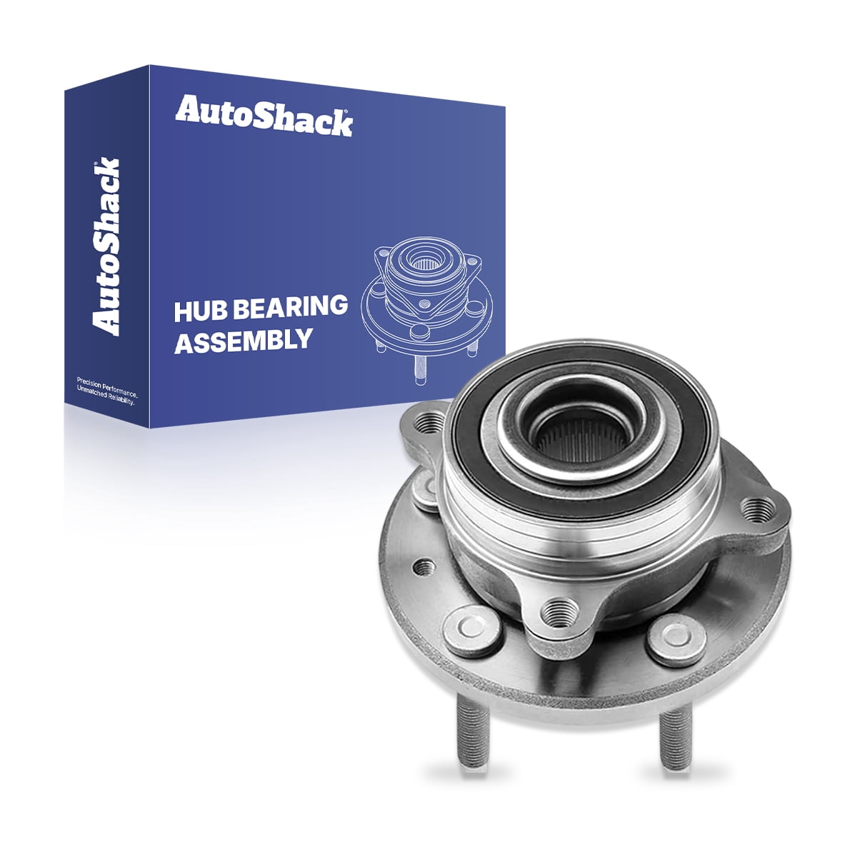 AutoShack Front or Rear Wheel Hub Bearing Assembly - Driver or Passenger Side for Ford, Edge 2011-2014 Taurus 2010-2019 Flex 2009-2019, AWD FWD L4 2.0L V6 3.5L 3.7L - 5-Lug, With ABS