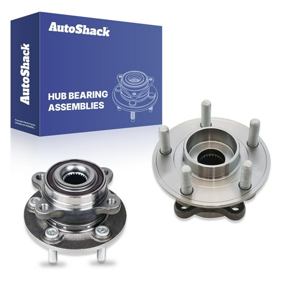 AutoShack Front Wheel Hub Bearing Assemblies with ABS Replacement for 2013-2020 Ford Fusion 2013-2016 Lincoln MKZ 2-PC