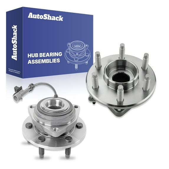 AutoShack Front or Rear Wheel Hub Bearing Assemblies Left & Right with ABS Replacement for 2006-2009 Chevrolet Uplander 2006-2007 Buick Terraza 2006-2007 Saturn Relay 2-PC Set
