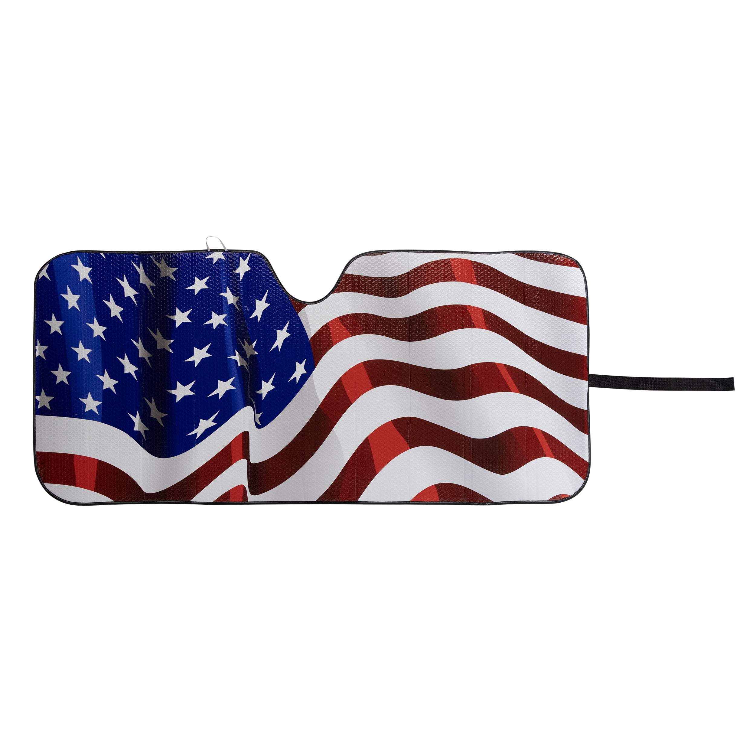 AutoShade Reversible American Flag Accordion Sunshade