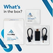 AutoSky Wireless Seamless Conversion CarPlay Adapter, Black