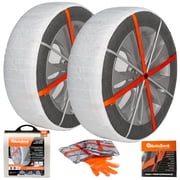 AutoSock HP540 - Passenger Vehicle Snow Socks for Tires on Cars, SUVs and Pickups, Pack of 2