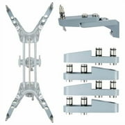 AutoSolo Wheel Clamp Extension Kit - Extends Wheel Clamp Rim Compatibility to 30 Inches - Durable Die Cast Injection, Easy to Install - 4 Piece Set, Grey
