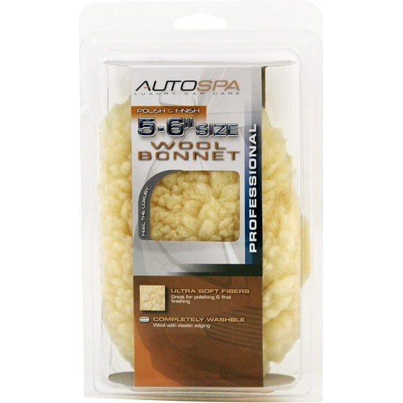 AutoSpa 40403AS Soft Acrylic Wool 5-6" Polishing Bonnet