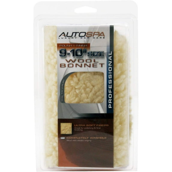 Carrand AutoSpa Acrylic Soft Polishing Wool Bonnet 40405AS - Universal Fit - 9-10"