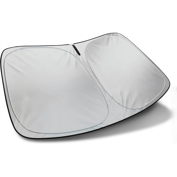 AutoTech Park Foldable Sunshade Compatible with 2020-2024 Cadillac CT5, UV Reflective and Easy Storage, Custom-fit Car Windshield Sun Shade
