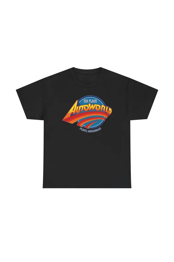 AutoWorld Flint Michigan Retro Amusement Park Memory Unisex T-Shirt, up to size 5XL