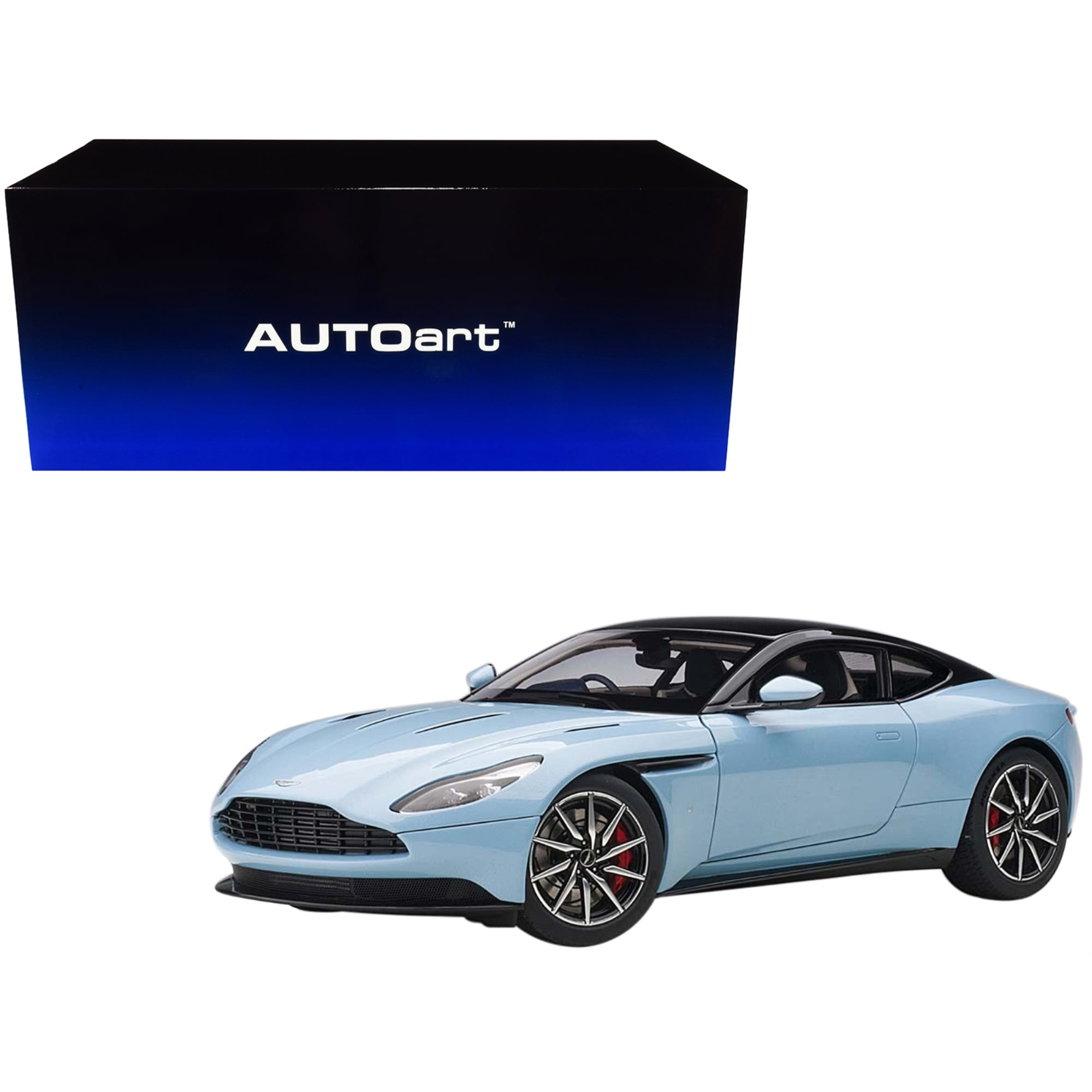 Autoart 70268 Aston Martin DB11 Q Frosted Glas Blue with Autoart 70268 Aston Martin DB11 Q Frosted Glas Blue with