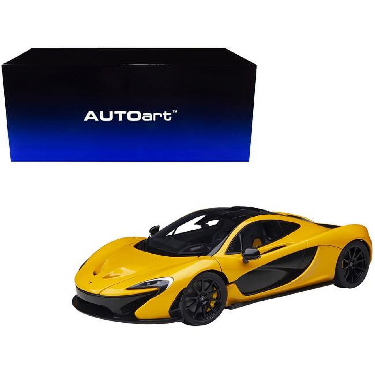 McLaren P1 Volcano Yellow with Yellow and Black Interior 1/18