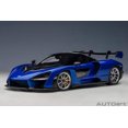 thumbnail image 1 of Mclaren Senna Trophy Kyanos Blue and Black with Carbon Accents 1/18 Model Car by Autoart, 1 of 11