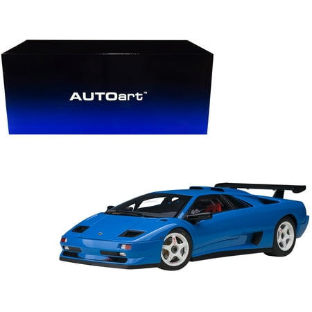 Lamborghini Diablo SV-R Blu Le Mans Blue 1 18 Model Car by Autoart